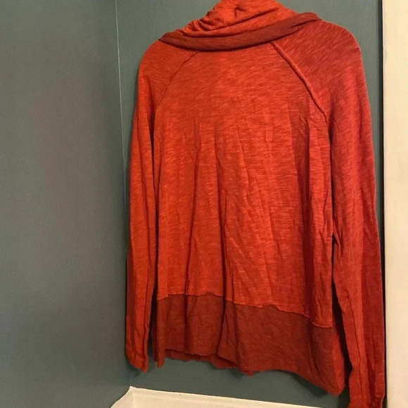 Free People Beach women’s top - one size - one body cowl neck - orange - Picture 5 of 5